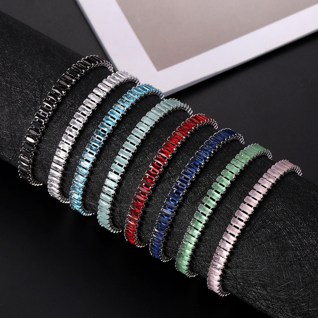 Affordable Luxury Fashion Bracelet With Colorful Zircon Stones